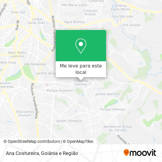 Ana Costureira mapa