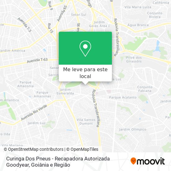 Curinga Dos Pneus - Recapadora Autorizada Goodyear mapa
