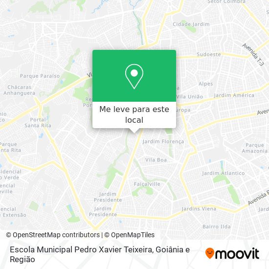 Escola Municipal Pedro Xavier Teixeira mapa