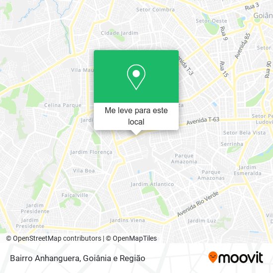 Bairro Anhanguera mapa