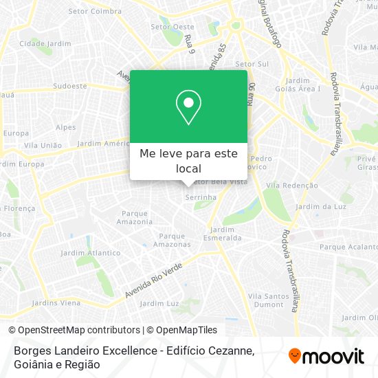 Borges Landeiro Excellence - Edifício Cezanne mapa