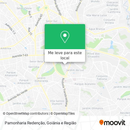 Pamonharia Redenção mapa