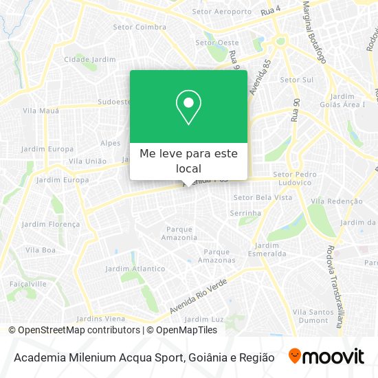 Academia Milenium Acqua Sport mapa
