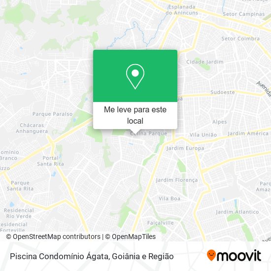 Piscina Condomínio Ágata mapa