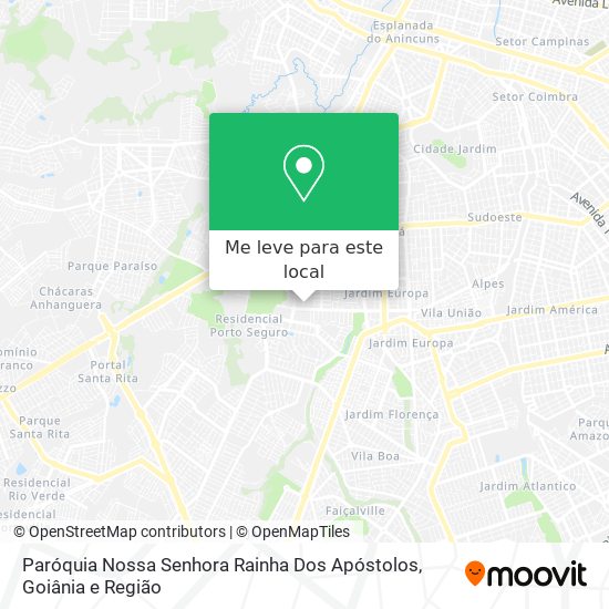 Paróquia Nossa Senhora Rainha Dos Apóstolos mapa