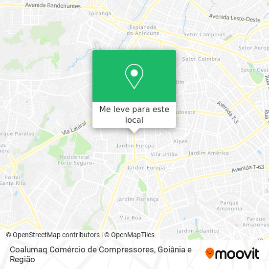 Coalumaq Comércio de Compressores mapa