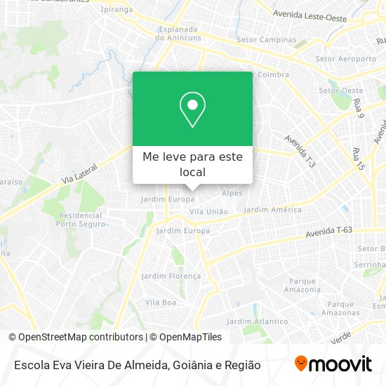 Escola Eva Vieira De Almeida mapa