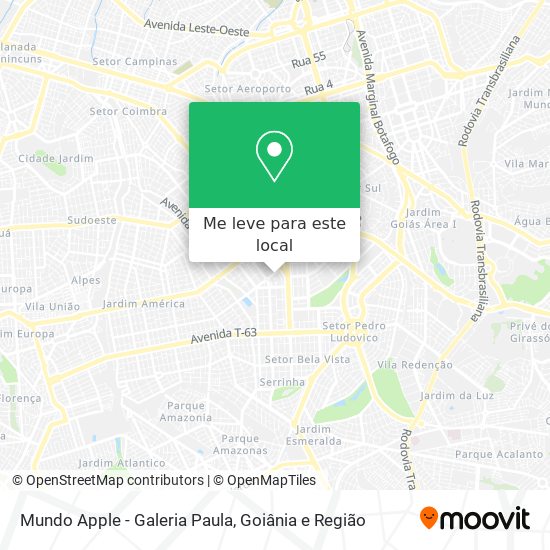 Mundo Apple - Galeria Paula mapa