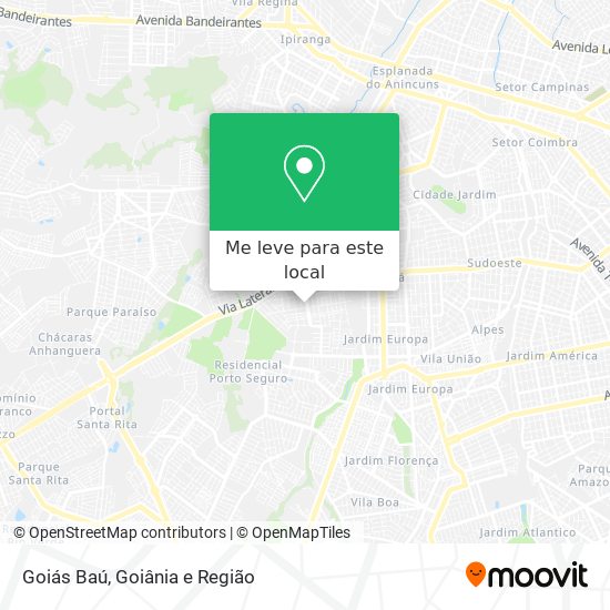 Goiás Baú mapa