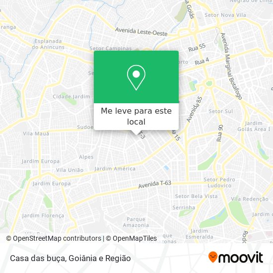 Casa das buça mapa