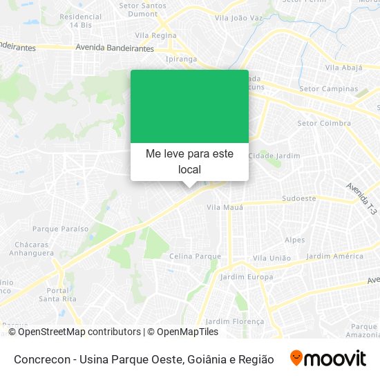 Concrecon - Usina Parque Oeste mapa