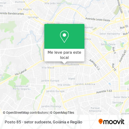 Posto 85 - setor sudoeste mapa