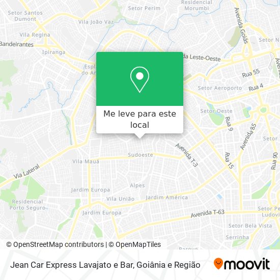 Jean Car Express Lavajato e Bar mapa
