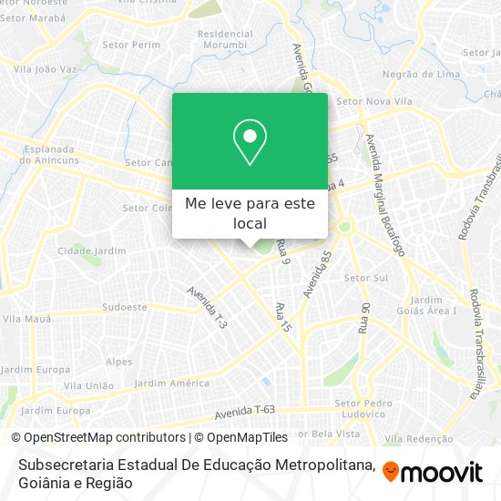 Subsecretaria Estadual De Educação Metropolitana mapa