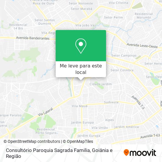 Consultório Paroquia Sagrada Familia mapa