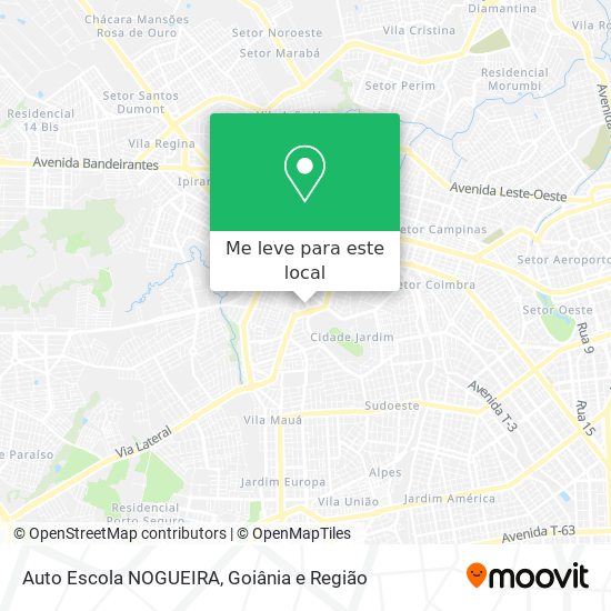 Auto Escola NOGUEIRA mapa