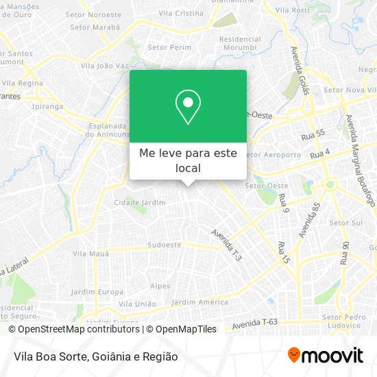 Vila Boa Sorte mapa