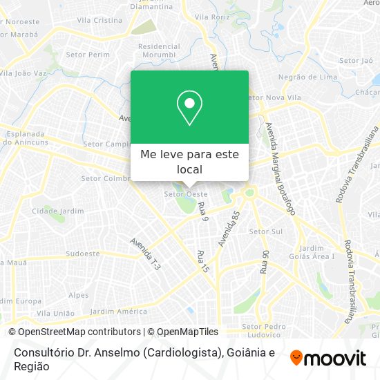 Consultório Dr. Anselmo (Cardiologista) mapa