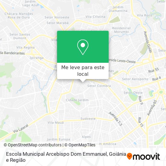 Escola Municipal Arcebispo Dom Emmanuel mapa