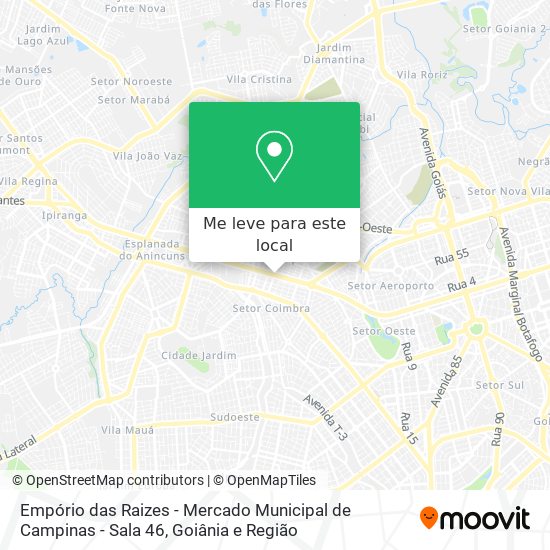 Empório das Raizes - Mercado Municipal de Campinas - Sala 46 mapa