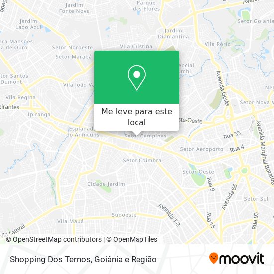 Shopping Dos Ternos mapa
