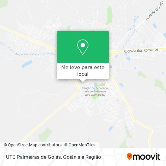 UTE Palmeiras de Goiás mapa