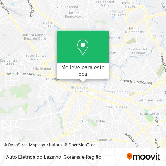 Auto Elétrica do Lazinho mapa