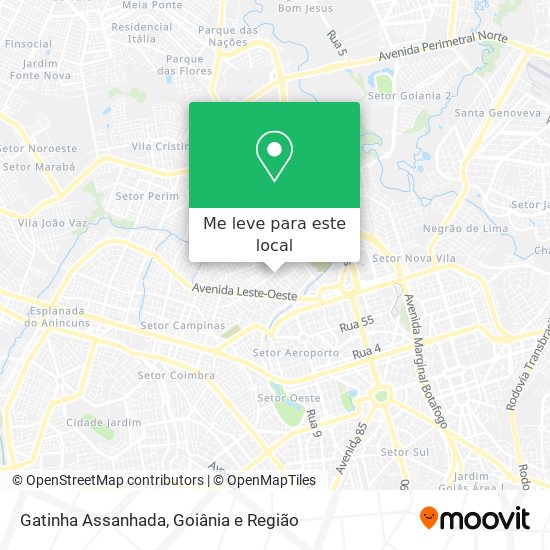 Gatinha Assanhada mapa