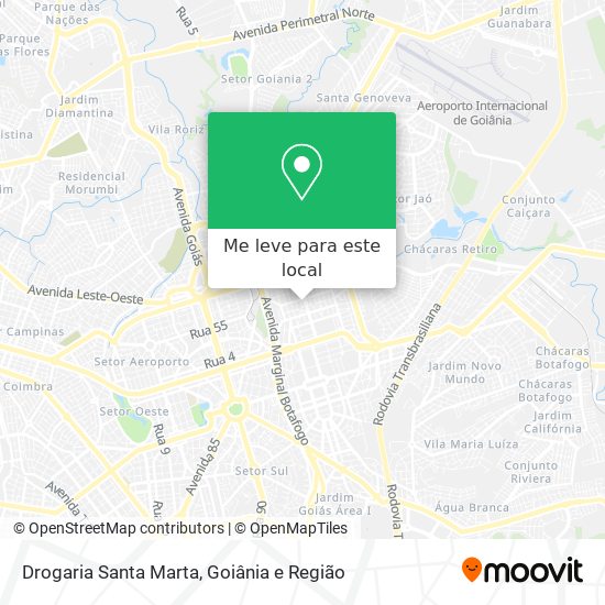 Drogaria Santa Marta mapa
