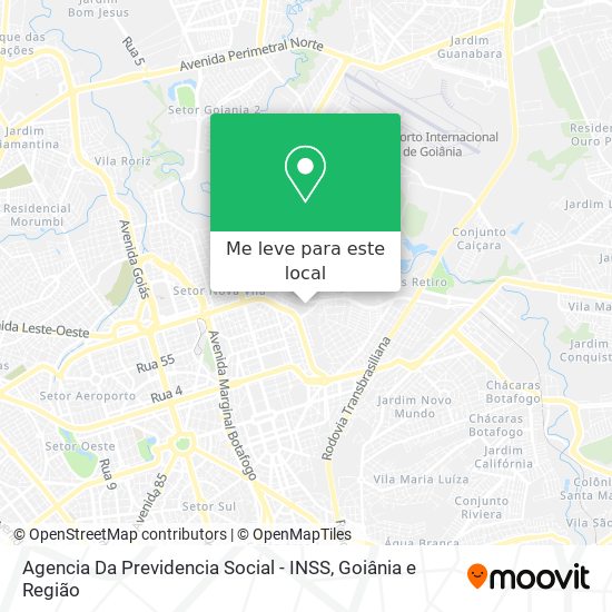 Agencia Da Previdencia Social - INSS mapa