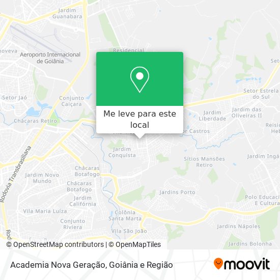 Academia Nova Geração mapa