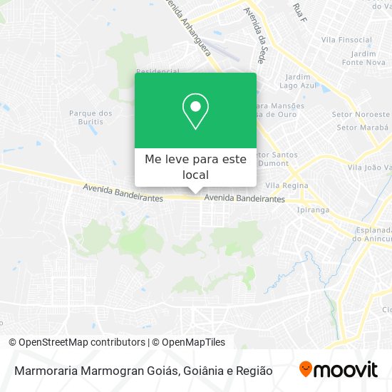 Marmoraria Marmogran Goiás mapa