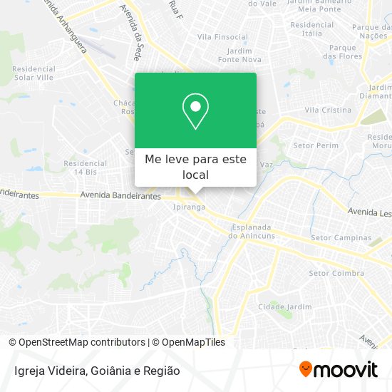 Igreja Videira mapa