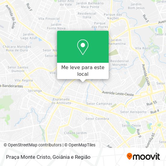 Praça Monte Cristo mapa