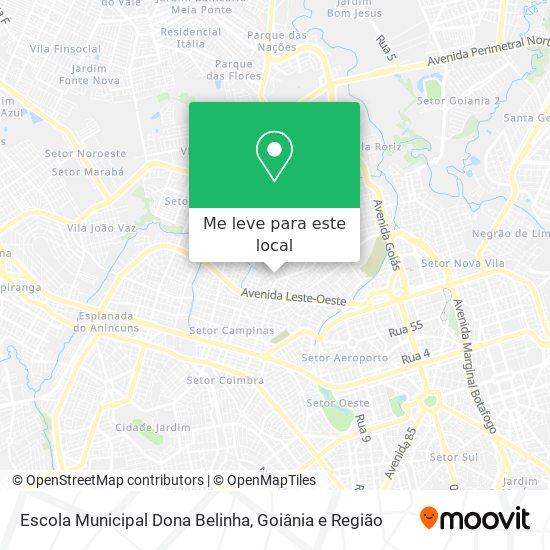 Escola Municipal Dona Belinha mapa