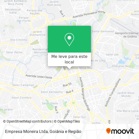 Empresa Moreira Ltda mapa