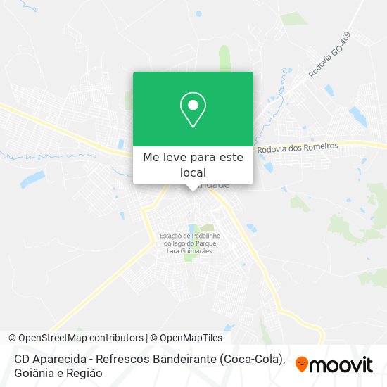 CD Aparecida - Refrescos Bandeirante (Coca-Cola) mapa