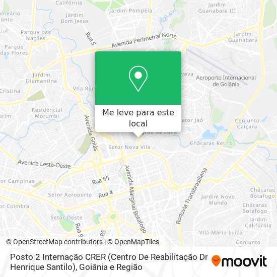 Posto 2 Internação CRER (Centro De Reabilitação Dr Henrique Santilo) mapa