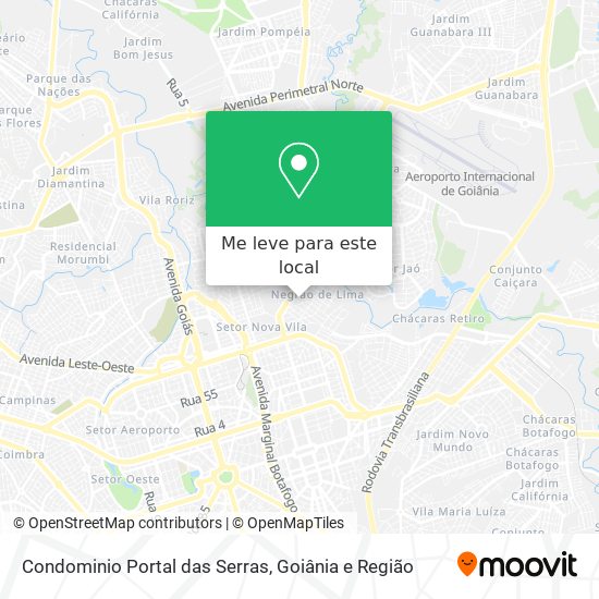 Condominio Portal das Serras mapa
