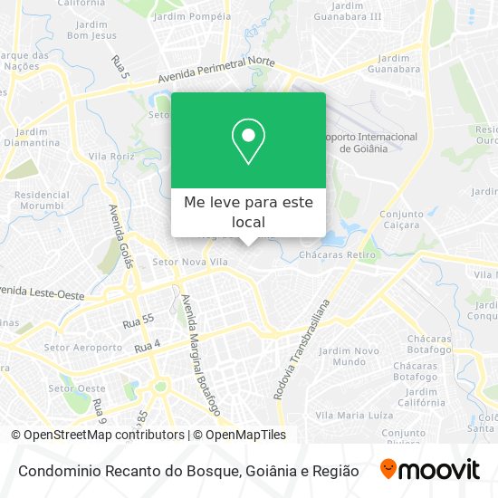 Condominio Recanto do Bosque mapa