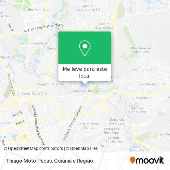 Thiago Moto Peças mapa