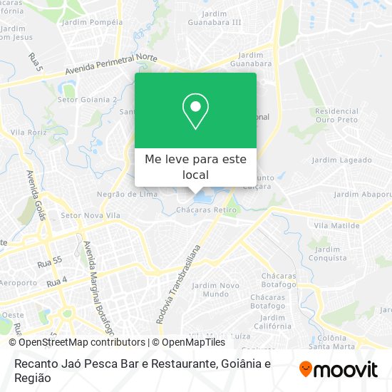 Recanto Jaó Pesca Bar e Restaurante mapa
