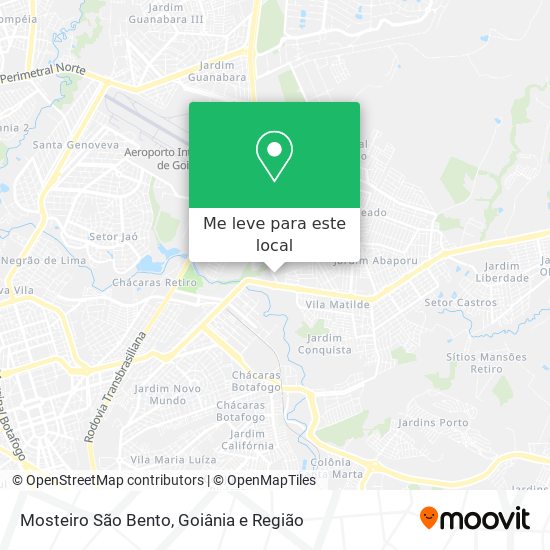 Mosteiro São Bento mapa
