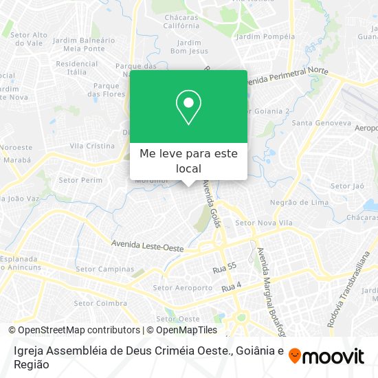 Igreja Assembléia de Deus Criméia Oeste. mapa