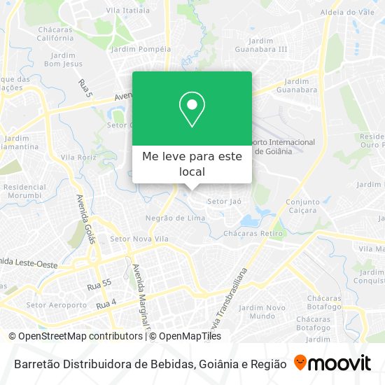 Barretão Distribuidora de Bebidas mapa