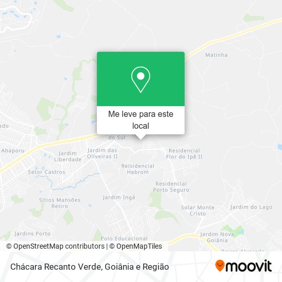 Chácara Recanto Verde mapa