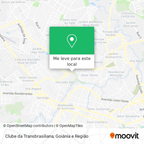 Clube da Transbrasiliana mapa