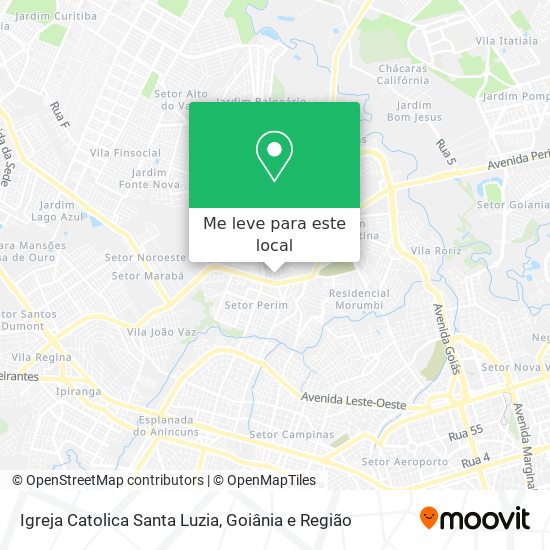 Igreja Catolica Santa Luzia mapa