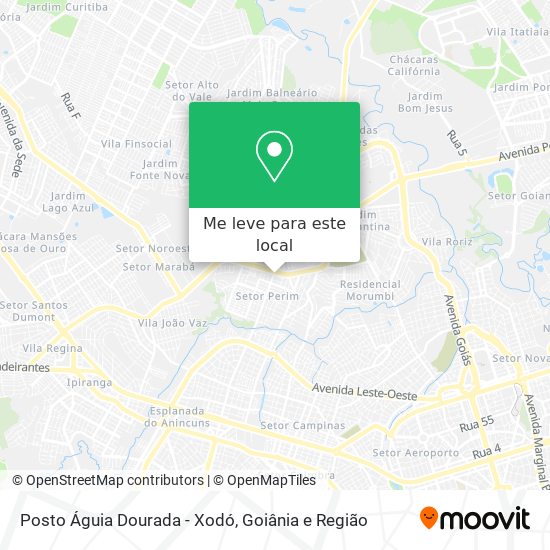 Posto Águia Dourada - Xodó mapa