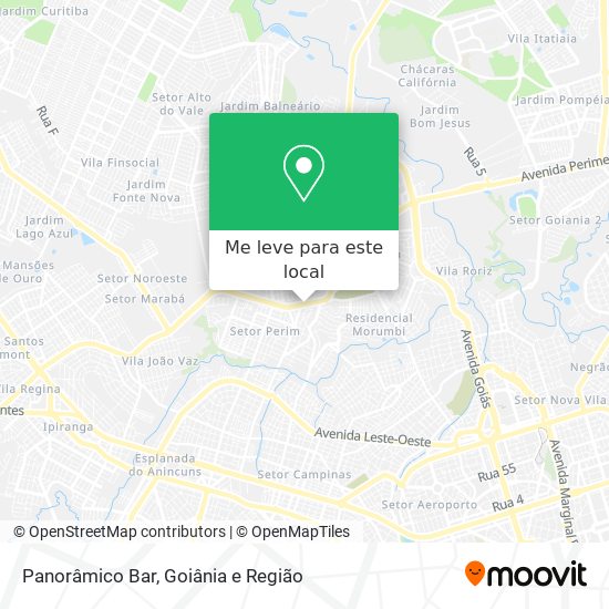 Panorâmico Bar mapa